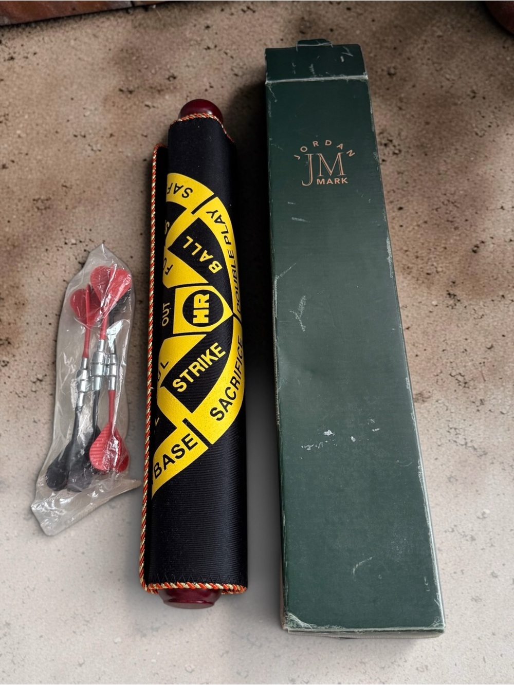 Jordan JM Mark Roll-Up Dartboard Wooden Roller